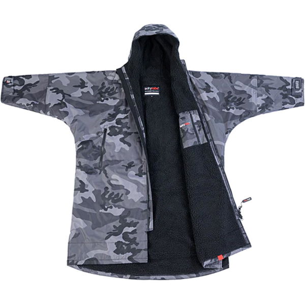 Dryrobe Advance Langarm-Umkleidemantel V3 DR104V3 - Black Camo / Black